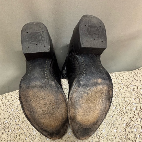 Tony Lama Vintage Black Lizard Cowboy Boots Men's 12 D made in the USA - Picture 13 of 16